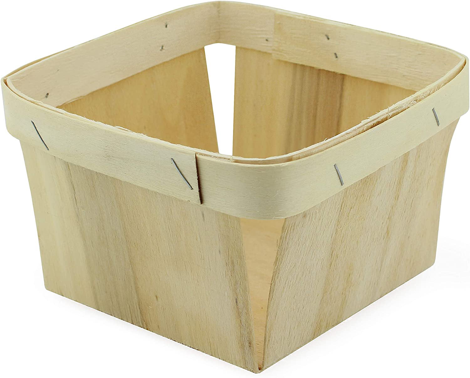 1 Quart Handmade Wooden Berry Baskets 