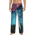 thumbnail image 2 of Kdxio Fantasy Mushrooms Print Men's Sleep Pajama Pant Lounge Pants with Pockets, 2 of 8