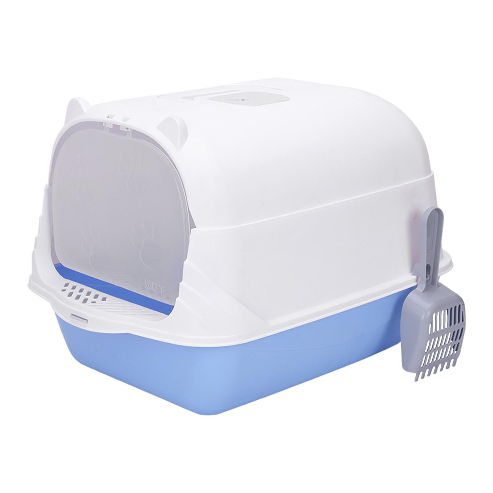 Bunblic Cat Litter Box with Lid Enclosed and Covered Cat Toilet