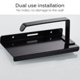thumbnail image 4 of Portarrollos De Papel Higiénico Con Estante Para Teléfono, Portarrollos De Baño Con Estante De Almacenamiento Adecuado Para El Baño Del Hogar seitruly HA026856-02, 4 of 6