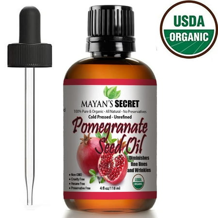 - Organic Pomegranate Seed Oil for Skin Repair - Cold Pressed and Pure Rejuvenating Oil for Skin, Hair and Nails