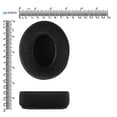 thumbnail image 6 of Geekria Comfort Velour Replacement Ear Pads Compatible with Sony, SteelSeries Arctis, Turtle Beach, Skullcandy, HyperX and Other Large or Mid-Sized Over-Ear Headphones, Ear Cushions (Black), 6 of 6