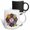 Multicolor, variant on 3drose, Proud New Yorker Woman Mandala Art. Colorful Patriotic Gift for Her, 11oz Two-tone Black Mug