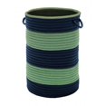 thumbnail image 1 of Color Block Round Basket - Navy/Green 14''x10'', 1 of 1