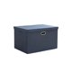 thumbnail image 1 of Caja de almacenamiento de tela de algodón y lino con tapa, caja de almacenamiento para ropa, 1 of 4