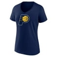 thumbnail image 2 of Women's  Navy Indiana Pacers Primary Logo V-Neck T-Shirt, 2 of 3