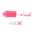 thumbnail image 2 of Cepillo para biberones, de silicona, para agua y leche, color rosa, 2 of 14