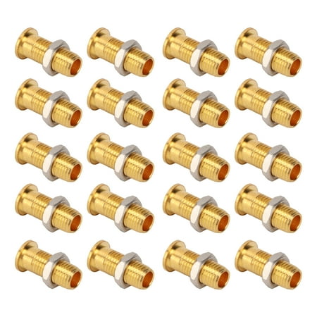 

Garosa Banana Jack 20Set 21.140 4mm Panel Banana Socket Copper Female Gold Plated Banana Jack With M6 Hex Nut For Electrical Test Banana Female Socket