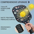 thumbnail image 2 of Pickleball Paddles Set,Pioneer Flower Floral Print Pattern Fiberglass Surface Pickleball Racket Set with 2 Indoor Outdoor Pickleball Balls and Pickleball Bag,Pickle-ball Equipment, 2 of 6