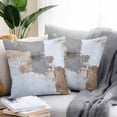 thumbnail image 2 of Grey Brown Outdoor Pillow Covers Pack of 2 Abstract Art Vintage Mottled Graffiti Modern Waterproof Throw Pillow Covers Decorative Cushion Cases for Patio Garden Tent Balcony Couch 18x18 inch, 2 of 8