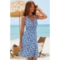 thumbnail image 2 of LASCANA Women's Printed Halter Dress Smocking, 2 of 5
