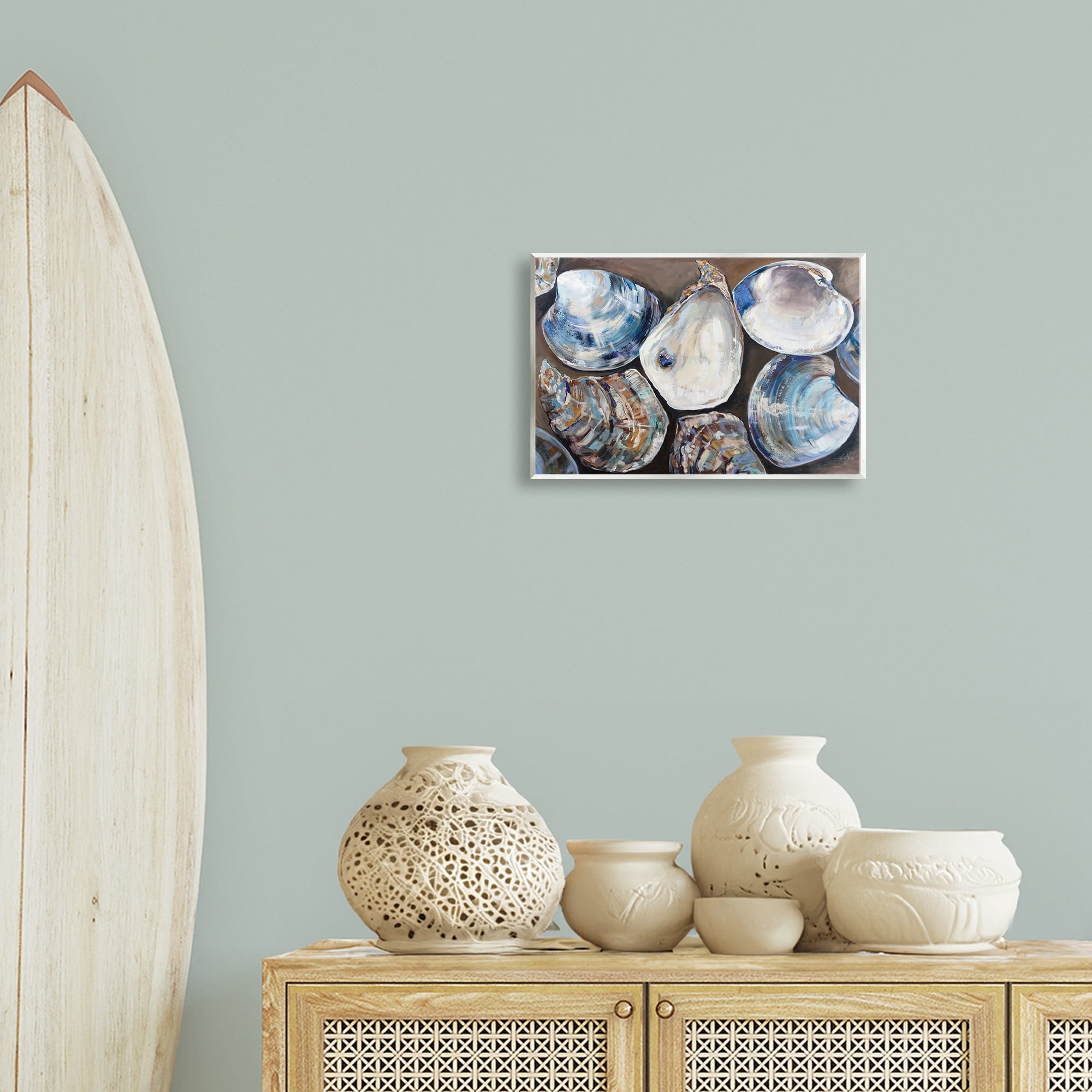 Stupell Industries Varied Seashell Shucks Animals & Insects Painting Unframed Art Print Wall Art, 15 x 10