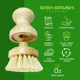 thumbnail image 2 of JuneLily Short Sisal Dish Brush Eco-Friendly Plant-Based Vegan for Kitchen Bathroom Cleaning Produce Washing Dishes (Short Dish Brush & Sisal Brush Head), 2 of 10