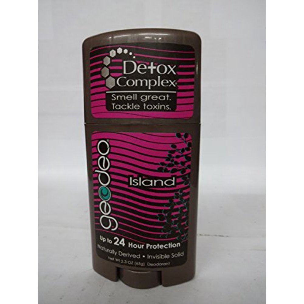 GeoDeo Natural Deodorant Stick with Detox Complex Island 2.3 oz