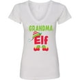 thumbnail image 3 of Inktastic Christmas Grandma Elf Women's V-Neck T-Shirt, 3 of 5