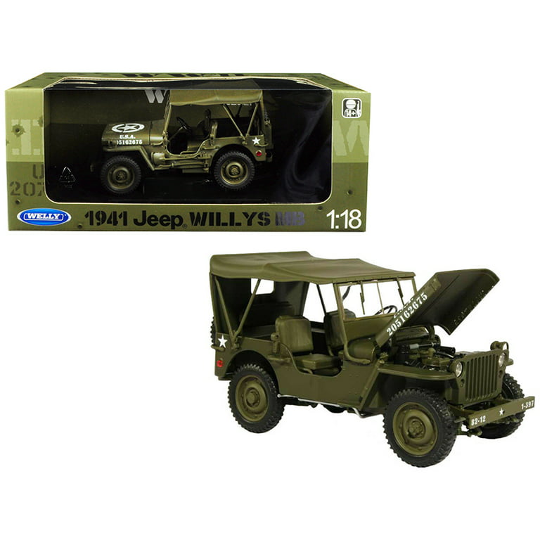 1941 Jeep Willys MB with Soft Top Green U.S. - Walmart.com