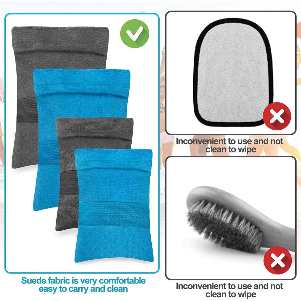 Lot de 4 sacs d'élimination du sable pour la plage, sacs en poudre, brosse d 'élimination du sable, vacances à la plage, essentiels de camping,vert | Leroy Merlin
