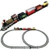 Velocity Toys Ready to Play Retro Continental Express (16 Pieces) Battery Powered Model Train Set