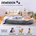 thumbnail image 4 of Human Dog Bed for Adult, 72"x48" Human Sized Dog Bed for People(Grey), 4 of 7