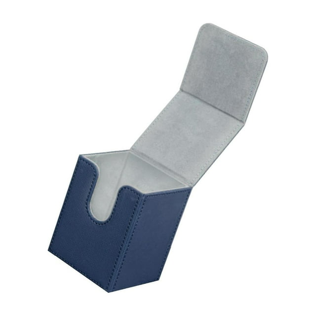 Wweixi Trading Card Deck Box Organizer Storage 100+ Holds Holder Card for MTG Card Blue 104x83x80mm 1Set