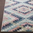 thumbnail image 5 of BoutiqueRugs Lewisberry Bohemian Southwestern Colorful Area Rug - Tribal Diamond Boho Carpet for Living Room, Bedroom - Pink, Blue, Cream - 5'3" x 7'3" (5x7), 5 of 18