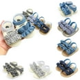 thumbnail image 3 of Seyurigaoka Baby Leisure Toddler Shoes Soft Sole Wave Point Lattice Bow Style Sandals, 3 of 7
