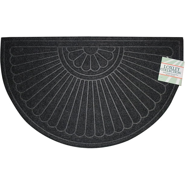 Half Round Doormat Non Slip Durable Mat Outdoor/Indoor Rubber