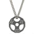 thumbnail image 1 of Steering Wheel Necklace Silver Color Stainless Steel Finely Polished Mens Pendant Necklace for Party Travel Birthday, 1 of 5