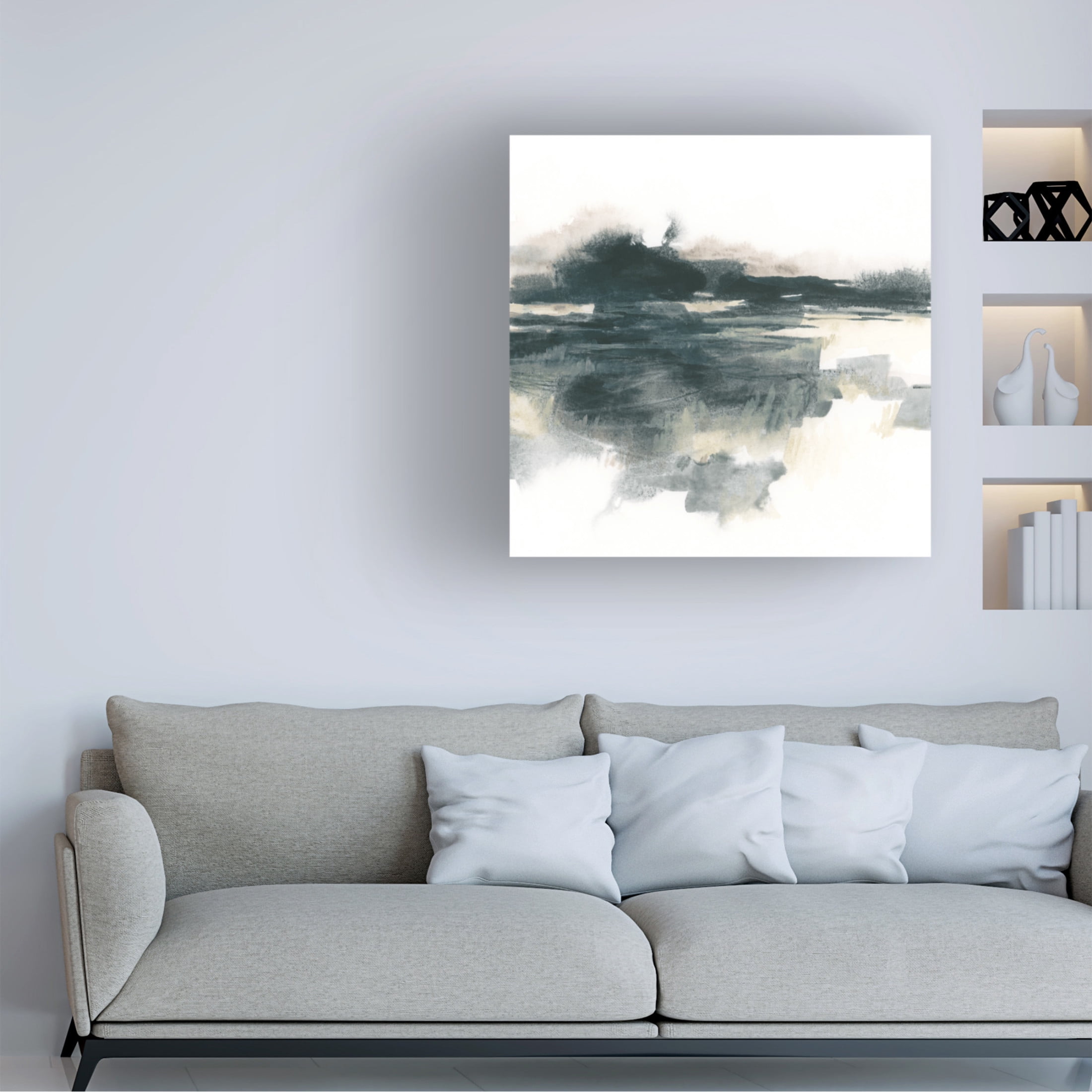 Trademark Fine Art June Erica Vess  Obsidian Field II Canvas Wall Art