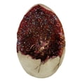 thumbnail image 3 of Red Wyrmling Dragon In Crystal Quartz Geode Egg Figurine With Colorful LED Light, 3 of 10