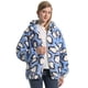 thumbnail image 1 of Abrigo de franela con capucha para mujer, cárdigan de manga larga con cuello redondo y cremallera, chaqueta holgada y cálida de Color liso con estampado de felpa para invierno, novedad de 2023, 1 of 4