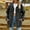 Dark Gray, variant on VKOYWKM Womens Oversized Jean Jacket Fall Long Sleeve Jean Outerwear Collared Button Down Denim Jacket Loose Boyfriend Trucker Jacket with Pockets