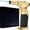 Gold on Black, variant on Refillable Dual Flame Butane Torch Gun - inZaynity Luxury Hand Held Kitchen Blow Torch for Cooking, BBQ, Welding & Art - Refillable Soldering Torch - Adjustable Flame with Ignition Lock - Steel Blush