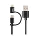 thumbnail image 1 of Cable Maxell Micro USB con Adaptador Lightning, 1 of 4