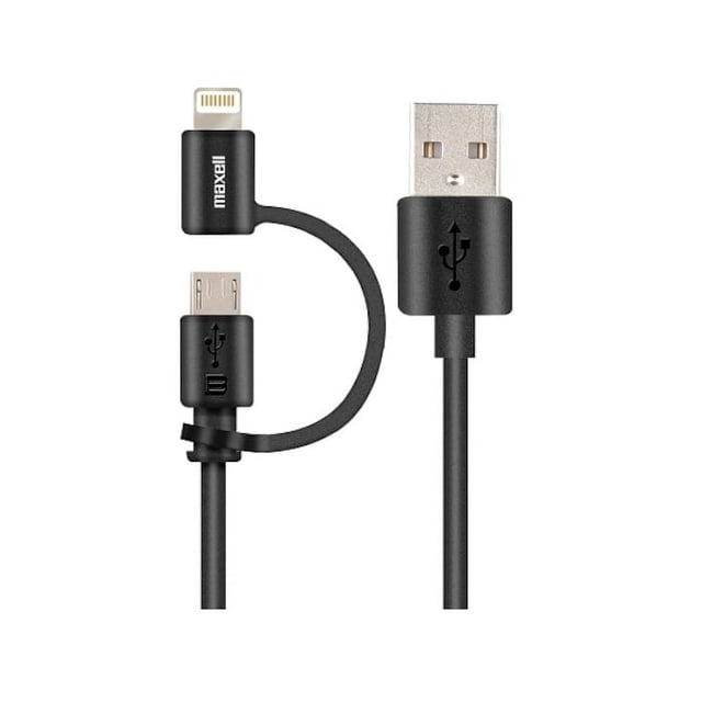 Cable Maxell Micro USB con Adaptador Lightning