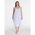 thumbnail image 2 of Joyspun Women's Woven Midi Sleep Gown with Shoulder Tie, Sizes XS-3X, 2 of 6