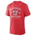 thumbnail image 2 of Men's Fanatics Red Wisconsin Badgers Dynamic Showdown Tri-Blend T-Shirt, 2 of 3