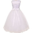 thumbnail image 2 of Big Girls' Ivory Rhinestone Belt Communion Flowers Girls Dresses Red 8 (MB27K6), 2 of 3