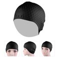 thumbnail image 4 of Gorro De Natación De Silicona, Gorros De Natación Para Cabeza De Adulto, Impermeables Y Flexibles, Con Diseño Moderno De Gota De Agua, 4 of 7