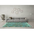 thumbnail image 3 of Ahgly Company Indoor Rectangle Southwestern Light Blue Country Area Rugs, 2' x 4', 3 of 4