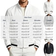 thumbnail image 3 of Men's Loose Casual Bomber Jacket, Full Zip Long Sleeve Coat with Ribbed Cuffs & Zipper Pocket for Spring Fall Street Cycling Travel Daily Work, 3 of 6