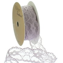 1" Vintage Scalloped Edge Lace Ribbon Trim Taupe 5 yards