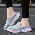 thumbnail image 2 of Ladies Summer Backless Sneakers Mesh Slip-on Mule Shoes Breathable Slippers, 2 of 9
