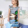 thumbnail image 4 of Xecao Canard Colvert Nageant dans une Rivière pour Filles Chemise de Nuit Pyjama Robe avec Manches à Volants Vêtement de Nuit Doux pour Enfants, Chemise de Nuit Légère pour Maison Ou Vacances-Petit, 4 of 6