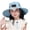 Blue, variant on Hats for Girls Kids Sun Hat with Solar Charging, 3-Speed Cooling, Water-Resistant Wide Brim Solar Fan Hat for Kids, Hat with 1 Solar Power Fan, Bucket Hats for Child