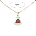 thumbnail image 5 of Kripyery Christmas Necklace Santa Claus Festive Accessories Blessing Christmas Tree Moving Christmas Card Pendant for Gift, 5 of 8