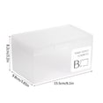 thumbnail image 1 of Ovzne Terrace Storage Box Card Storage Box Frosted Transparent Buckle With Cover Card Storage Box Needle And Thread Small Items Sorting Box Storage Box Without Compartments On Clearance, 1 of 4