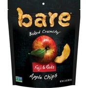 Bare Fruit Naturally Baked Crunchy, Fuji & Reds Apple Chips, 3.4 oz, Black