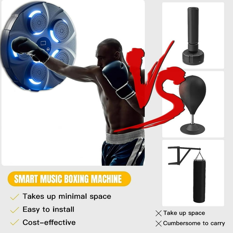 Annuodi Smart Music Boxing Machine, Home Wall Mount Boxing Trainer with  Boxing Gloves, Electronic Boxing Equipment for Kids and Adults, Home Gym  Setup 