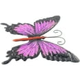 thumbnail image 2 of Large Metal Butterfly Purple And Color Outdoor Garden Home Decor Wall Art, 2 of 8